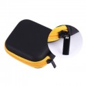 Portable Zipper Hard Headphones Case PU Leather Earphone Storage Bag
