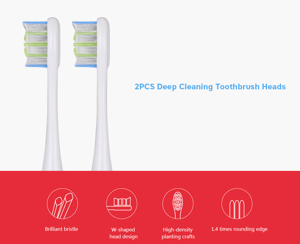 Oclean Replacement Brush Heads for Z1 / X / SE / Air / One Electric Sonic Toothbrush from Xiaomi youpin 2pcs